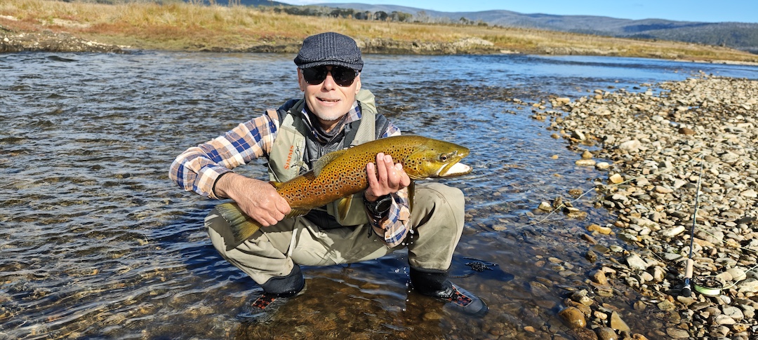 Trophy brown trout on the Eucumbene River Providence Portal